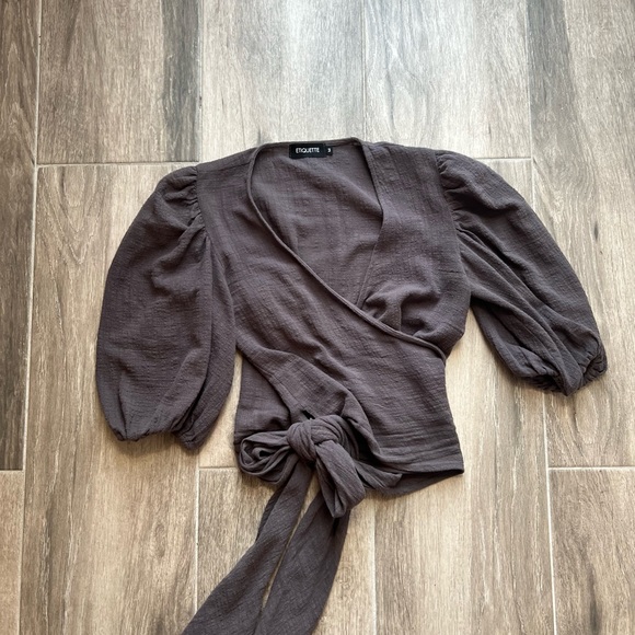 Etiquette wrap top size M - Picture 3 of 3
